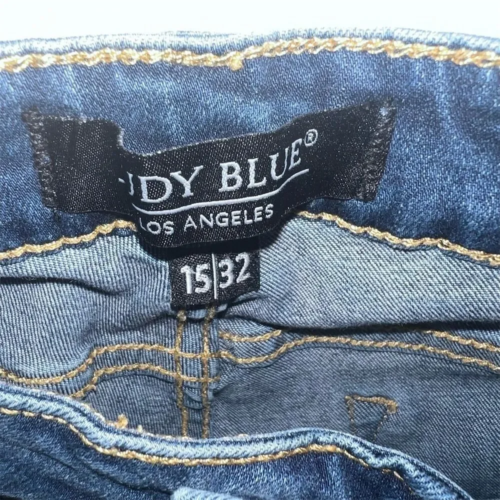 Judy Blue Skinny Fit Cheetah Print Stripes Stretch Denim Jeans Women’s Size 15/3
